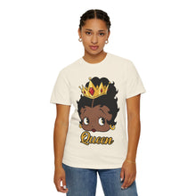 Load image into Gallery viewer, Betty Boop Design T-shirt, Black Queenly Shirt, Cartoon Graphic Tee, Comfort Colors Shirt For Her Birthday Gift
