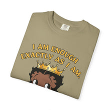 Load image into Gallery viewer, I am enough exactly as I am Shirt, Betty Boop Valentine Women Graphic Shirt, Words of Affirmation T-shirt, Black Queen Shirt Valentines Gift