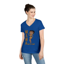 Load image into Gallery viewer, Betty Boop Womens V-neck Shirt, Leopard Print Mama Shirt, Mom Shirt, Betty Boop Design Shirt Gift for Her, Betty Boop Shirt, Animal Print