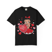 Load image into Gallery viewer, Betty Boop Valentine Shirt, Love Shirt, Heart Design Shirt, Valentine's Day Shirt Women, Women's Valentine's Day Gift, Valentine's Outfit