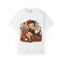 Load image into Gallery viewer, Hello Fall Shirt, Cute Betty Boop Halloween Fall Shirt, Comfort Colors Ghost Graphic Tee, Trick or Treat Outfit Ideas for Halloween Party