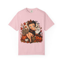 Load image into Gallery viewer, Hello Fall Shirt, Cute Betty Boop Halloween Fall Shirt, Comfort Colors Ghost Graphic Tee, Trick or Treat Outfit Ideas for Halloween Party