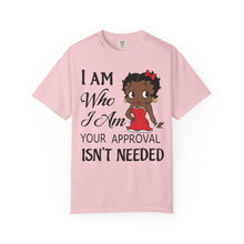 Load image into Gallery viewer, I Am Who I Am Shirt, Betty Boop Shirt, Black Girl Shirt, Black Queen Shirt, Betty Boop Valentine Shirt, Black Art Clothing Valentines Gift