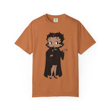 Load image into Gallery viewer, Betty Boop Shirt, Halloween Tshirt, Black Cloak Shirt, Spooky Unisex Tee, Comfort Colors Shirt, Halloween Costume Top, Halloween Party Shirt