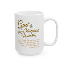 Load image into Gallery viewer, God's Blueprint Wealth Mug, Morning Coffee Mug, Coffee Cup, Religious Print Mug, Spiritual Mug Bible Verse Mug, Trendy Christian Designs Christmas Gift