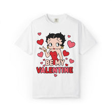 Load image into Gallery viewer, Be My Valentine Shirt, Cute Betty Boop T-shirt Valentine Gift For Girl Friend, Heart Design Tshirt, Womens Valentines Graphic Tee