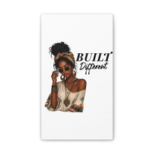 Load image into Gallery viewer, Built Different Women Portrait Wall Art, Black Girl Boho Home Decor Aesthetic Boho Womens Bedroom Decor, Motivational Wall Art Birthday Gift