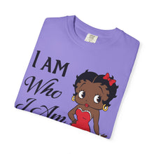 Load image into Gallery viewer, I Am Who I Am Shirt, Betty Boop Shirt, Black Girl Shirt, Black Queen Shirt, Betty Boop Valentine Shirt, Black Art Clothing Valentines Gift