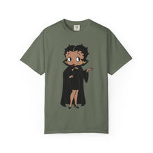 Load image into Gallery viewer, Betty Boop Shirt, Halloween Tshirt, Black Cloak Shirt, Spooky Unisex Tee, Comfort Colors Shirt, Halloween Costume Top, Halloween Party Shirt