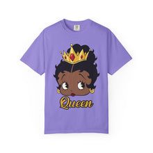 Load image into Gallery viewer, Betty Boop Design T-shirt, Black Queenly Shirt, Cartoon Graphic Tee, Comfort Colors Shirt For Her Birthday Gift