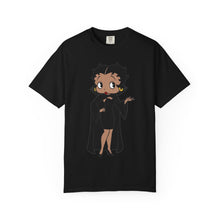 Load image into Gallery viewer, Betty Boop Shirt, Halloween Tshirt, Black Cloak Shirt, Spooky Unisex Tee, Comfort Colors Shirt, Halloween Costume Top, Halloween Party Shirt