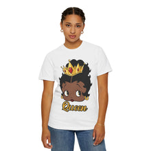 Load image into Gallery viewer, Betty Boop Design T-shirt, Black Queenly Shirt, Cartoon Graphic Tee, Comfort Colors Shirt For Her Birthday Gift