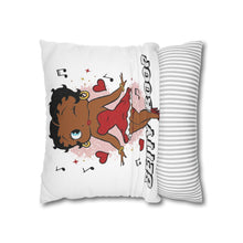 Load image into Gallery viewer, Betty Boop Pillowcase, Music Lover Gift, Cartoon Home Decor Throw Pillow, Christmas Cusion Cover, Living Room Accent, Spun Polyester Square
