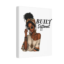 Load image into Gallery viewer, Built Different Women Portrait Wall Art, Black Girl Boho Home Decor Aesthetic Boho Womens Bedroom Decor, Motivational Wall Art Birthday Gift