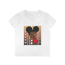 Load image into Gallery viewer, Melanin Shirt, Black Betty Boop Shirt, Cute Black Girl Art Vneck Shirt, Betty Boop Design Vneck T-shirt, Birthday Gift For Her, Casual Top