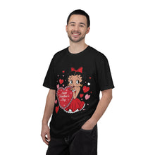 Load image into Gallery viewer, Betty Boop Valentine Shirt, Love Shirt, Heart Design Shirt, Valentine's Day Shirt Women, Women's Valentine's Day Gift, Valentine's Outfit