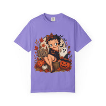 Load image into Gallery viewer, Hello Fall Shirt, Cute Betty Boop Halloween Fall Shirt, Comfort Colors Ghost Graphic Tee, Trick or Treat Outfit Ideas for Halloween Party