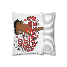 Load image into Gallery viewer, But First Coffee Pillow Cover, Betty Boop Design Pillowcase, Living Room Throw Pillow Christmas Gift For Coffee Lover Gift Housewarming Gift