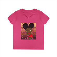 Load image into Gallery viewer, Melanin Shirt, Black Betty Boop Shirt, Cute Black Girl Art Vneck Shirt, Betty Boop Design Vneck T-shirt, Birthday Gift For Her, Casual Top