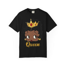 Load image into Gallery viewer, Betty Boop Design T-shirt, Black Queenly Shirt, Cartoon Graphic Tee, Comfort Colors Shirt For Her Birthday Gift