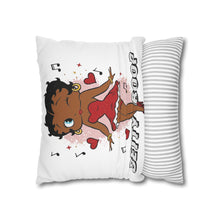 Load image into Gallery viewer, Betty Boop Pillowcase, Music Lover Gift, Cartoon Home Decor Throw Pillow, Christmas Cusion Cover, Living Room Accent, Spun Polyester Square