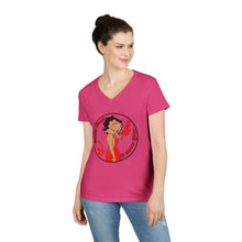 Load image into Gallery viewer, Betty Boop Shirt, Cute Betty Boop Tshirt, I Love Shirt, Betty Boop Design Womens V-Neck, Birthday Gift For Her, Womens Clothing, Streetwear