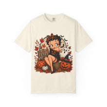Load image into Gallery viewer, Hello Fall Shirt, Cute Betty Boop Halloween Fall Shirt, Comfort Colors Ghost Graphic Tee, Trick or Treat Outfit Ideas for Halloween Party