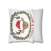 Load image into Gallery viewer, Christmas Theme Pillowcase, Christmas Design Pillow Cover, Christmas Deer, Home Decor Christmas Gift, Cute Living Room Christmas Accent