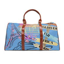 Load image into Gallery viewer, Gifts of Joy Blue Waterproof Travel Bag