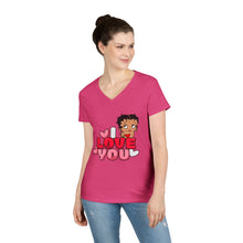 Load image into Gallery viewer, I Love You Betty Boop Shirt, Cute Betty Boop Shirt, I Love You Tshirt, Mothers Day T-Shirt, Betty Boop Womens V-Neck, Betty Boop Design