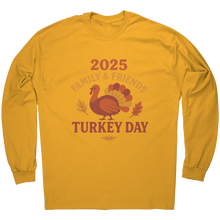 Load image into Gallery viewer, 2025_Family_and_Friends_Turkey_Day_Shirt_Gold_Mockup.png