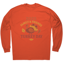 Load image into Gallery viewer, 2025_Family_and_Friends_Turkey_Day_Shirt_Orange_Mockup.png