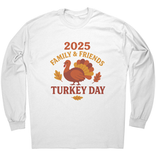Load image into Gallery viewer, 2025_Family_and_Friends_Turkey_Day_Shirt_White_Mockup.png