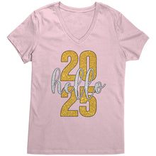 Load image into Gallery viewer, 2025 New Year Shirt, Hello 2025 Vneck, New Year Vneck, New Year Tshirt, New Year 2025 Family Shirt, Christmas Shirt, Christmas Gift For Her