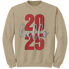 Load image into Gallery viewer, 2025 New Year Sweatshirt, Hello 2025 Sweatshirt, New Year Gift, New Year 2025 Family Sweatshirt, Christmas Sweatshirt Christmas Gift For Her