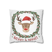 Load image into Gallery viewer, Christmas Theme Pillowcase, Christmas Design Pillow Cover, Christmas Deer, Home Decor Christmas Gift, Cute Living Room Christmas Accent