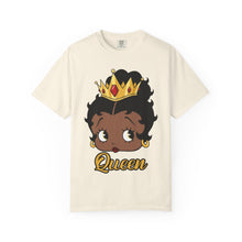 Load image into Gallery viewer, Betty Boop Design T-shirt, Black Queenly Shirt, Cartoon Graphic Tee, Comfort Colors Shirt For Her Birthday Gift