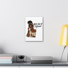 Load image into Gallery viewer, Built Different Women Portrait Wall Art, Black Girl Boho Home Decor Aesthetic Boho Womens Bedroom Decor, Motivational Wall Art Birthday Gift