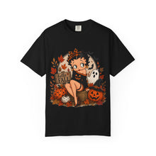 Load image into Gallery viewer, Hello Fall Shirt, Cute Betty Boop Halloween Fall Shirt, Comfort Colors Ghost Graphic Tee, Trick or Treat Outfit Ideas for Halloween Party