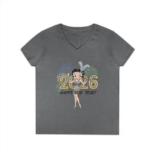 Load image into Gallery viewer, 2026 New Year Vneck Shirt, Betty Boop New Year Shirt, Tshirt For New Year's Eve, New Year 2026 Shirt, Cute Christmas Gift, Holiday Gift