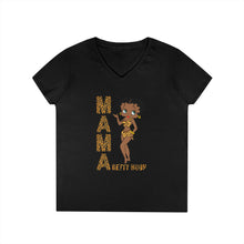 Load image into Gallery viewer, Betty Boop Womens V-neck Shirt, Leopard Print Mama Shirt, Mom Shirt, Betty Boop Design Shirt Gift for Her, Betty Boop Shirt, Animal Print