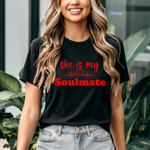 Load image into Gallery viewer, Soulmate Shirt, Lifeline TShirt, Couple Tshirt, Valentine Shirt, Valentines Tshirt, Valentine Gift, Couple Gifts, Bride Shirt, Groom Shirt