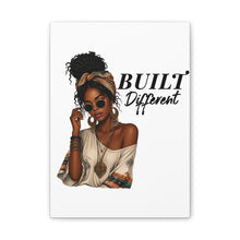 Load image into Gallery viewer, Built Different Women Portrait Wall Art, Black Girl Boho Home Decor Aesthetic Boho Womens Bedroom Decor, Motivational Wall Art Birthday Gift