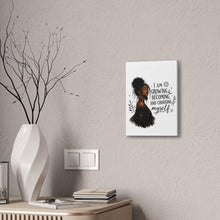 Load image into Gallery viewer, I Am Growing Becoming Choosing Myself Canvas