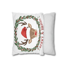 Load image into Gallery viewer, Christmas Theme Pillowcase, Christmas Design Pillow Cover, Christmas Deer, Home Decor Christmas Gift, Cute Living Room Christmas Accent