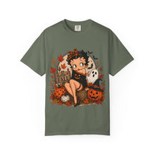 Load image into Gallery viewer, Hello Fall Shirt, Cute Betty Boop Halloween Fall Shirt, Comfort Colors Ghost Graphic Tee, Trick or Treat Outfit Ideas for Halloween Party