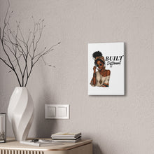 Load image into Gallery viewer, Built Different Women Portrait Wall Art, Black Girl Boho Home Decor Aesthetic Boho Womens Bedroom Decor, Motivational Wall Art Birthday Gift