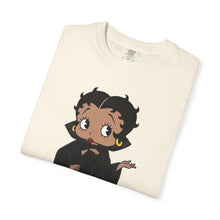 Load image into Gallery viewer, Betty Boop Shirt, Halloween Tshirt, Black Cloak Shirt, Spooky Unisex Tee, Comfort Colors Shirt, Halloween Costume Top, Halloween Party Shirt