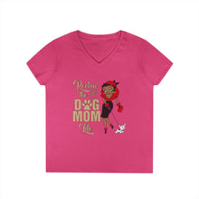 Load image into Gallery viewer, Rocking The Dog Mom Life Shirt, Mom Womens Vneck Tshirt, Betty Boop Design Tshirt, Dog Mom Shirt, Gift For Dog Lover Shirt, Mothers Day Gift