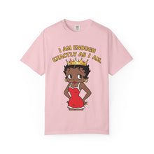 Load image into Gallery viewer, I am enough exactly as I am Shirt, Betty Boop Valentine Women Graphic Shirt, Words of Affirmation T-shirt, Black Queen Shirt Valentines Gift